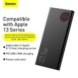 Baseus 20000mah Adaman Metal Fast Charging Power Bank Black (22.5W)