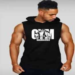 Black Sleeveless Hoodie for Men – Megi/Maggi Hata Hudi for Men - Hoodies & Sweatshirts