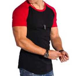 Contrast Raglan Half Sleeve T-Shirt for Men