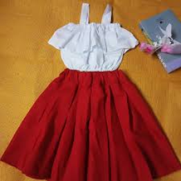 Handmade Baby girls Fashionable beautiful 2 piece skirts set for 9 Months-10 years babies