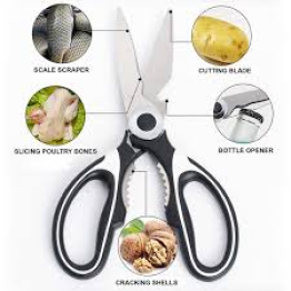 Multi-Functional Kitchen Scissors For Cutting Meat Poultry Fish Vegetable - Versatile Scissors For Various Kitchen Tasks