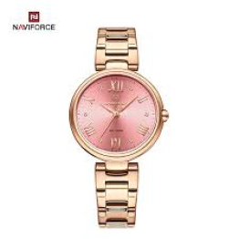 NAVIFORCE NF5030 Original New Stainless Steel Analog Sparkling Women Elegance Quartz Watch