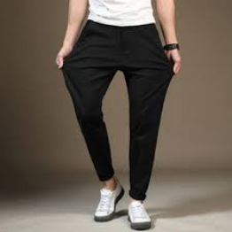 Slim-Fit Chino Gabardine Pants - Deep Black - Formal Pant For Men - Formal Pant For Men - প্যান্ট ছেলেদের