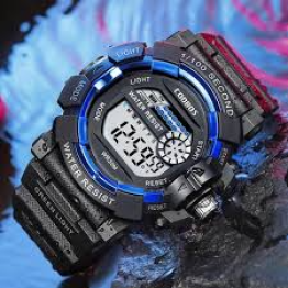 Sports Digital Watch for Boys and Men, Multi lights