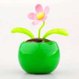 গাড়ী সজ্জা সৌর চালিত ফ্লিপ ফ্ল্যাপ ফুল শীতল নাচের খেলনা - air freshener