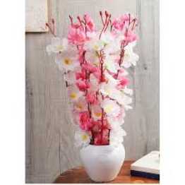 টব সহ কৃত্রিম চেরি ফুলের গাছ - artificial flower